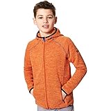 Regatta Dissolver Kinder-Fleecejacke mit Kapuze, Stretchmaterial, mit Reißverschluss auf der ganzen Länge M Blaze orange