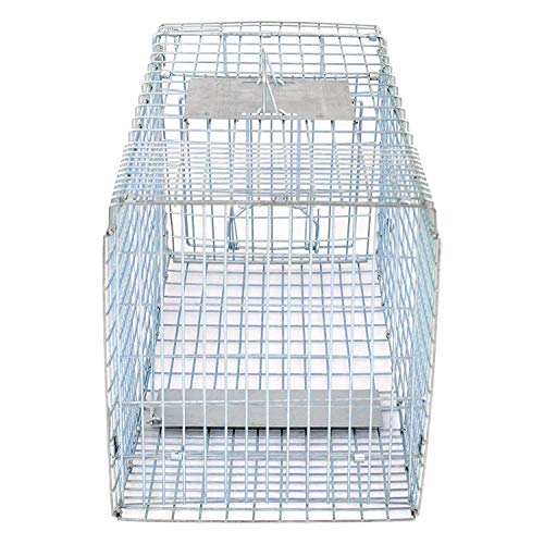 Saturnpower Live Animal Trap Cage Steel Cage Catch Release Humane Rodent Cage Mousetrap Garden Catcher 32 in x 12 in x12.5 in (32 inch)
