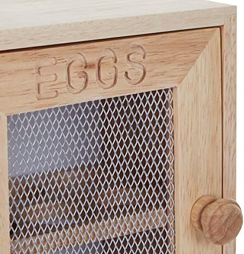 Stylish Wooden Egg Holder Cabinet Cupboard - Storage Rack