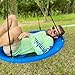 40 Inch Tree Swing, Saucer Swing for Kids Outdoor, Round Swings with Hanging Straps, Adjustable Rope Easy to Assembly (Blue)