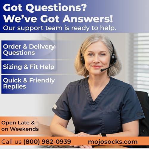 mojo compression socks - 20-30mmhg graduated support thigh-hi leg sleeves with grip top - 10 sizes 5 colors - reduces swelling ideal for varicose veins lymphedema dvt treatment - 1 pair