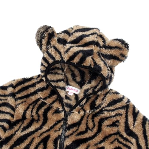 Image of Toddler Girls Boys Fleece Hoody Jacket Zip Up Teddy Coat Warm Winter Outwear