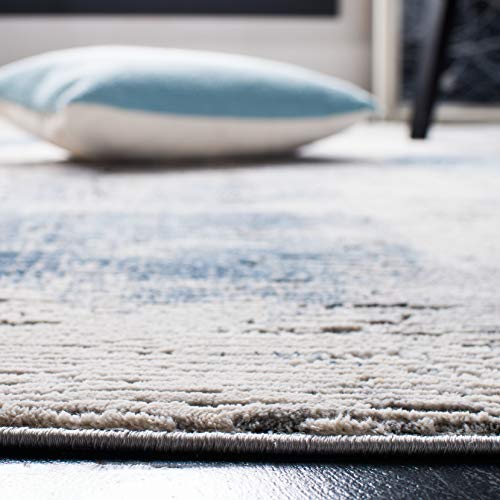 Tapis abstrait à poil court gris Invista 61 x 244 cm résistant et doux - 5