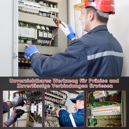 NATNAV Crimpzange Aderendhülsen Set für 0,25-10 mm² mit 1300 Stück Aderendhülsen, Aderendhülsenzange Crimpzange Set, Crimpzangen, Krimpzangenset