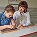 Vintage Style Wooden Abacus - 13.9 Inches (35.3 Centimeters) - Professional 17 Column Soroban Calculator with Reset Button - Made by Yellow Mountain Imports