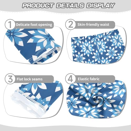 senya Girls Printed Leggings Yoga Pants Geometric Flowers Pattern for Kids in 4t to 10 Years, 4T3