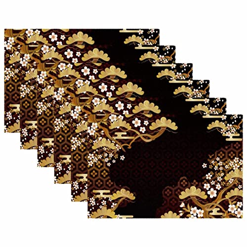 Sets de table japonais lavables pour protéger votre table des taches