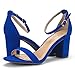 Dream Pairs Chunk Sandalias de Tacón Alto Vestir Moda Punta Abierta Correa...