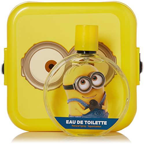 Minions for Kids 2 Piece Gift Set with Edt Spray and Minion Box