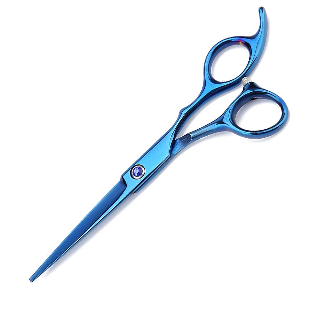 YMS Hair Cutting Scissor, Professional Hairdressing Scissor, Hairdressing Barber Scissors Hair Cutting Salon Shears Set for Men and Women(Blue flat shear)' r1-image-49