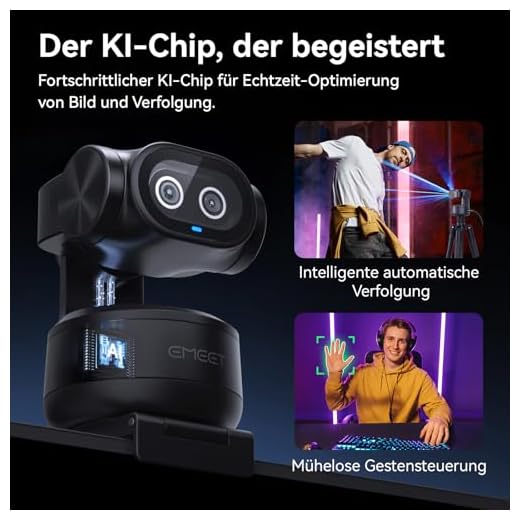 EMEET PIXY 4K KI-gestützte PTZ-Webcam