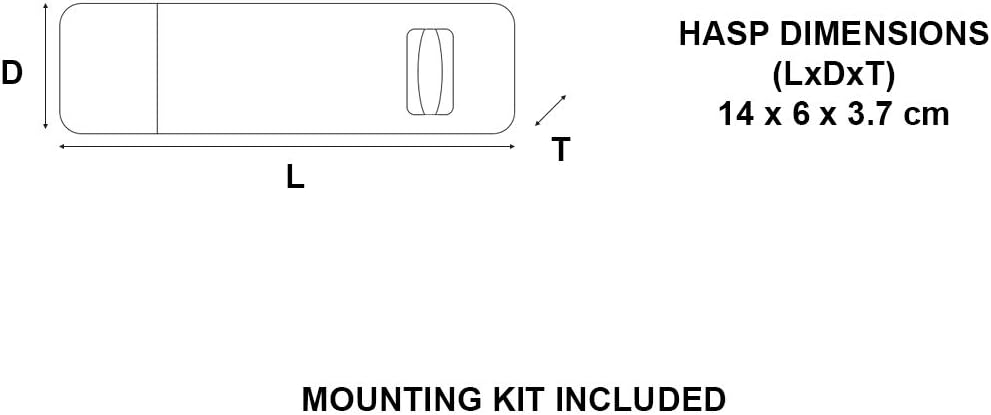 Super Cheap 🛒 Master Lock High Security Solid Iron Hasp 140mm