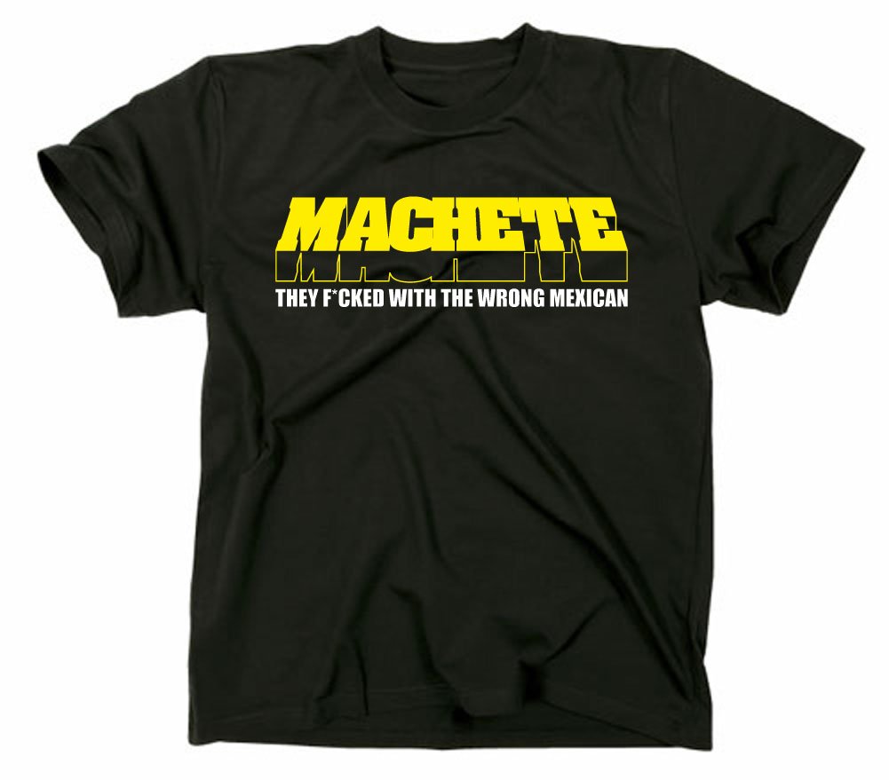 Styletex23 Men's Black Machete T-Shirt, Xxl