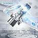 TECHMAX H13 LED Headlight Bulbs,Small Design 60W 10000Lm 6500K Xenon White ZES Chips Extremely Bright 9008 Conversion Kit of 2