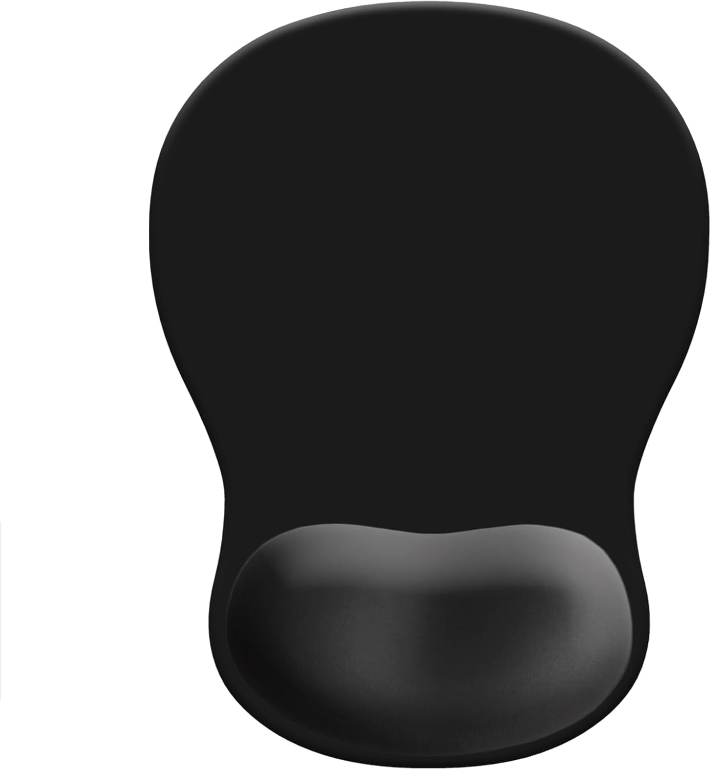 Ergonomic Wrist Support Mouse Pad - Comfortable Computer Mouse Pad with Non-Slip PU Base for Home Office Working Gaming (Black)