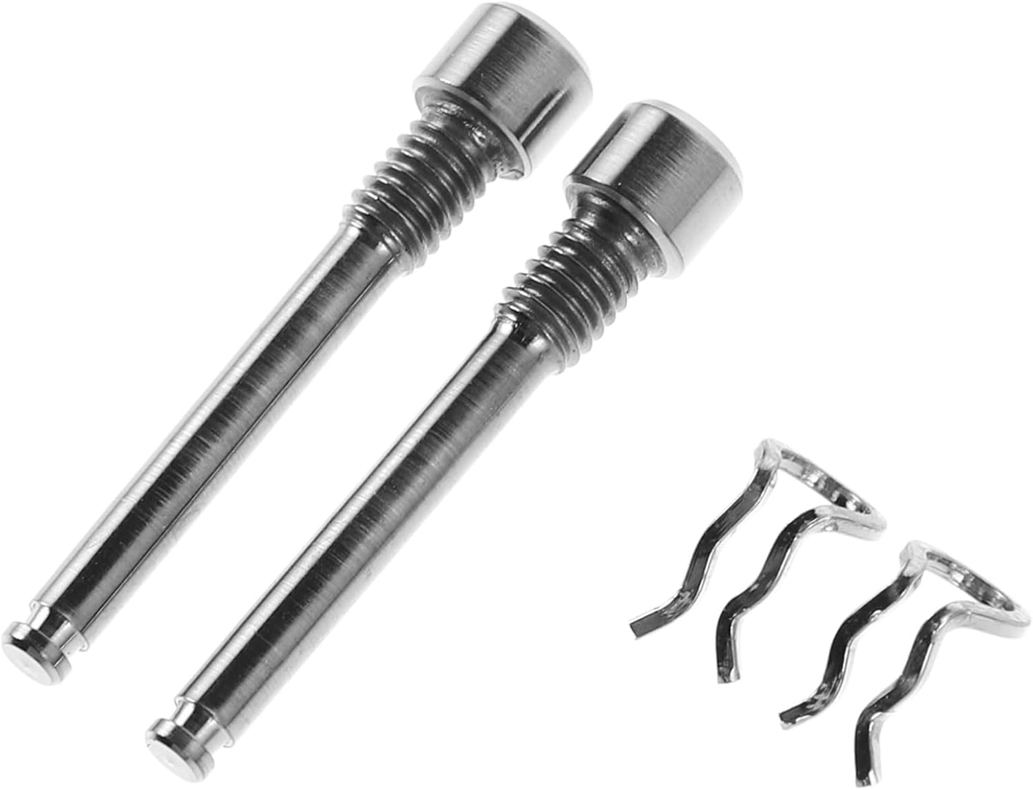 YARNOW 4pcs Bicycle Hydraulic Disc Brake Pad Bolts Titanium Alloy Fixing Pin Inserts Bike Brake Cable Clamp for Mountain Bike Parts