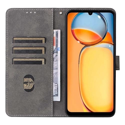 Capa compatível com Xiaomi Poco C65 4G, capa com compartimento para cartão. Design de carteira, prot