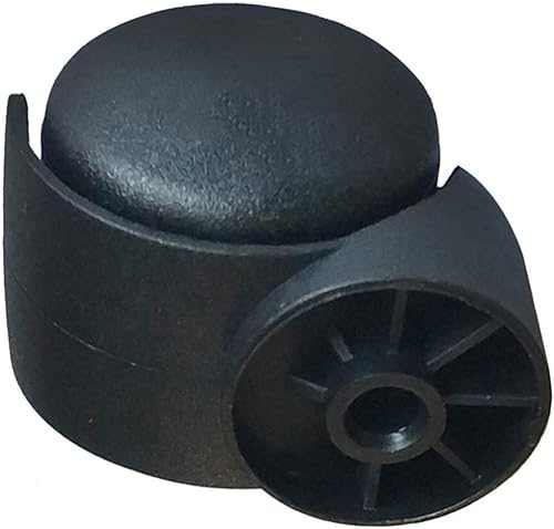 Miniatura 2 de Rueda silenciosa negra de 2 pulgadas, ruedas para muebles, accesorios de silla giratoria de repuesto, para ruedas de silla de oficina, 5 piezas,