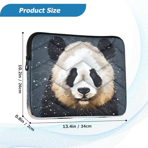 Funda para laptop de 13-14 pulgadas con diseño de panda miniatura 3