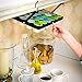 Under Cabinet K Cup Holder 24 Pods – Space-Saving Coffee Pod Holder, Steel Construction – Keurig Pod Organizer for Small Spaces – Kcup Holder with Screws & Adhesive for Easy Installation - BLACK