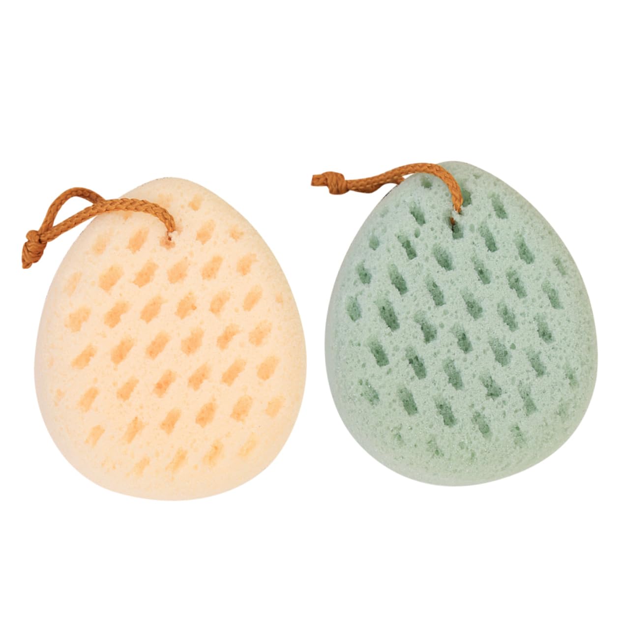 FRCOLOR 4pezzi Spugne Esfolianti Per Doccia Spugna Per Bagno Accessori Per Bagno Per Casa Università e Hotel Casuali Facili Da Appendere e Asciugare