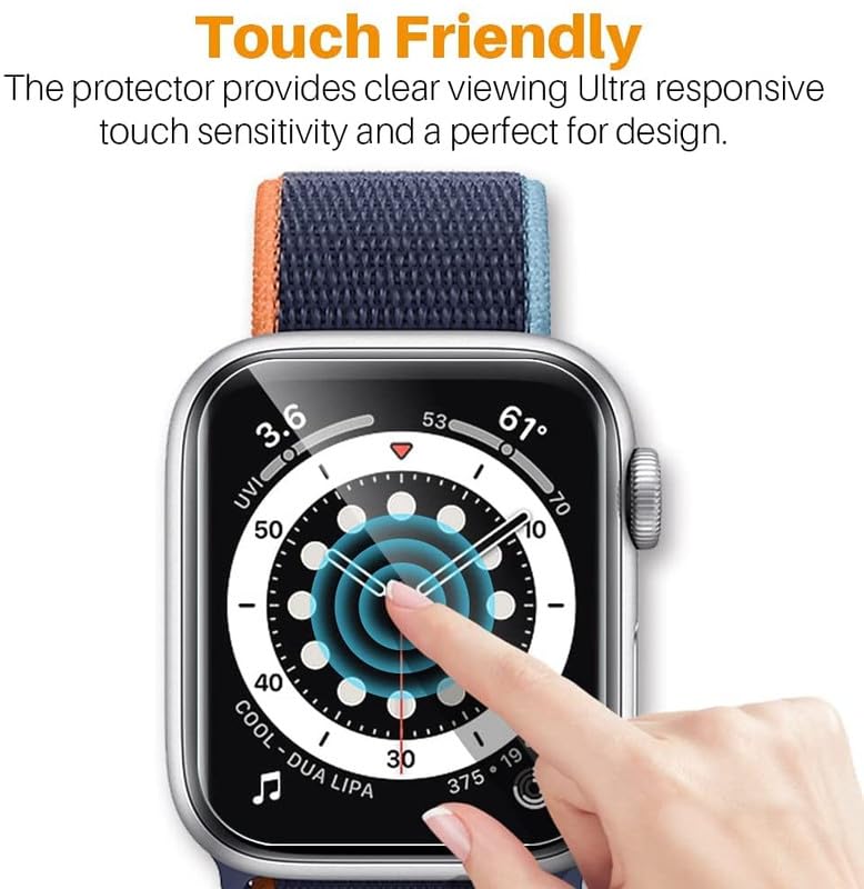 Image of Screen Protector Guard For Boat Ultra Prism (1.96 inch inch) Smartwatch (2 pack) - 9H Hardness, Unbreakable TPU Film (NOT A TEMPERED GLASS)