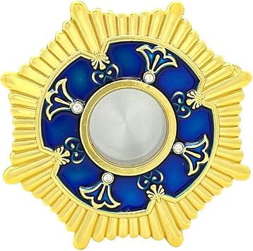 Orthodox Religion Item Holy Monstrance Church Relic Metal Reliquary Jesus Prayer Orthodox Reliquary Box Blue 2.2In