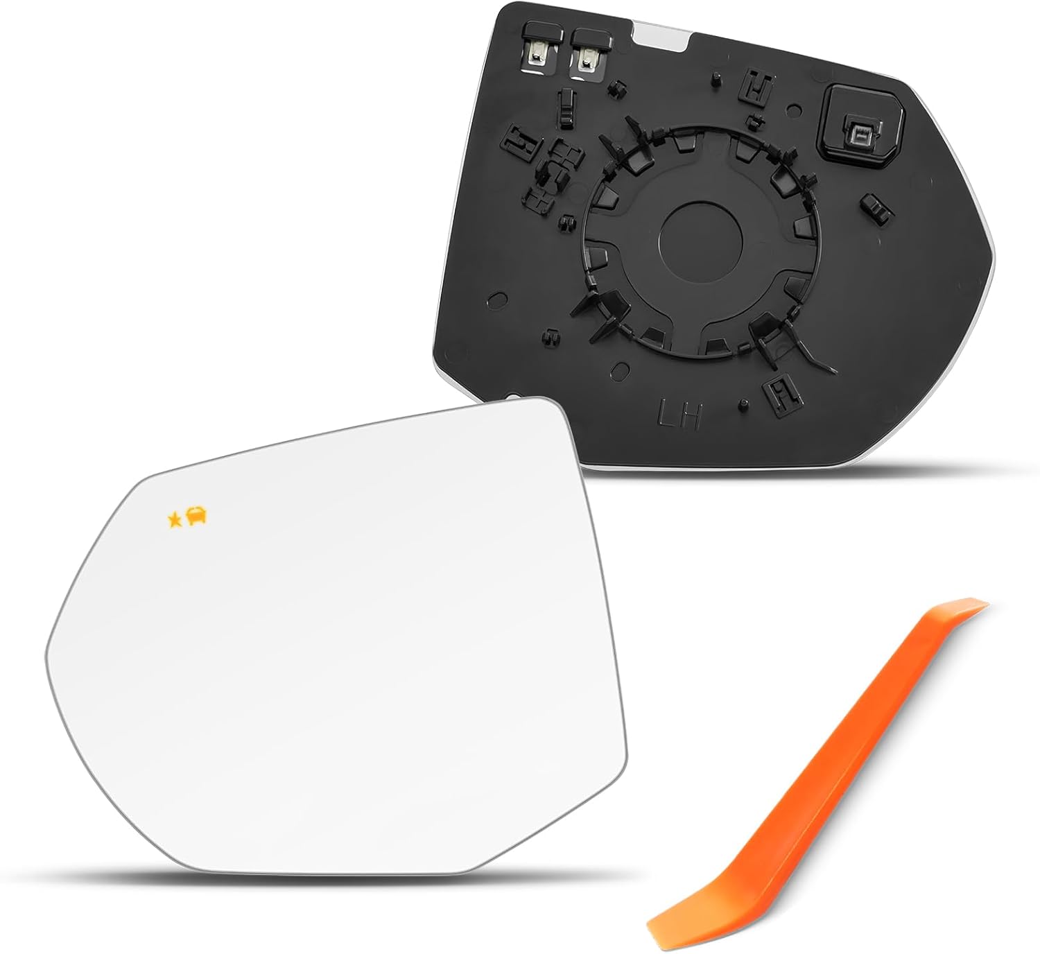 Passenger Side BSD Mirror Compatible with Chevy Tahoe Suburban, GMC Yukon, Cadillac Escalade, 2021 2022 2023 2024, Right Mirrors for Chevrolet, Heated, Blind Spot 84642722 GM1325217