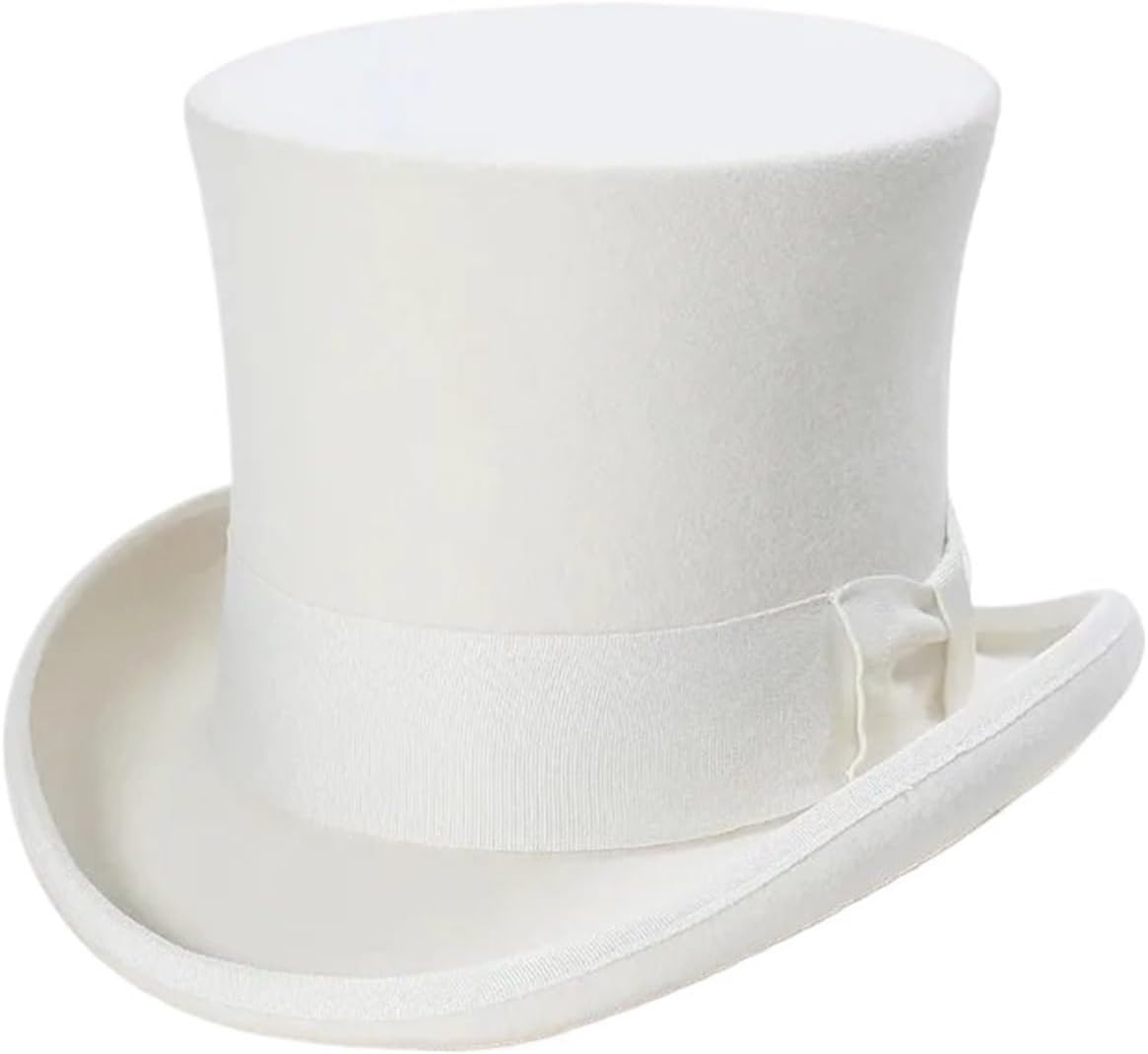 Men's Top Hat 18 Cm Tall Felt Top Hat Men Satin Lined Cylinder Wedding Wear Stage Magic Costumes for Stage Performances
