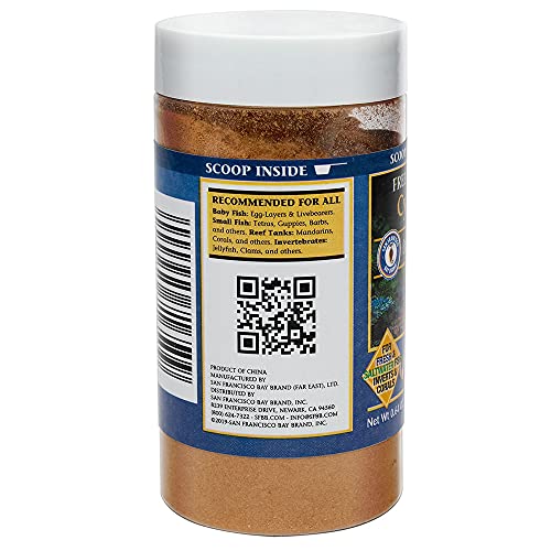 San Francisco Bay Brand Freeze-Dried Cyclops 0.64-Ounces (18-Grams) Jar, With Feeding Scoop #TOP3