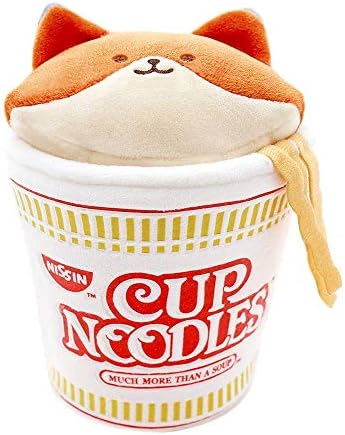 Anirollz 6" Stuffed Animal Plush Nissin Cupnoodle Blanket |Soft, Squishy, Warm, Cute, Comfort, Safe| with Puppy Kitty Bunny Fox Panda Chicken Owl - Birthday Deco Graduation Gift - Foxiroll