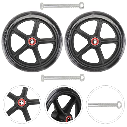 EXCEART 2 Pcs 7 Polegadas Rodas de Cadeira de Rodas Substituição Universal Pequeno Rollator Walker R