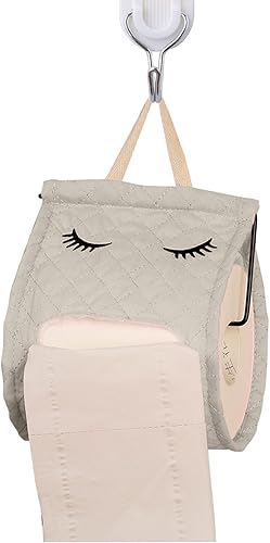 Miniatura 6 de Soporte de papel higiénico a prueba de gatos, bonito almacenamiento de papel higiénico de algodón con forma de pestañas, soporte de papel higiénico