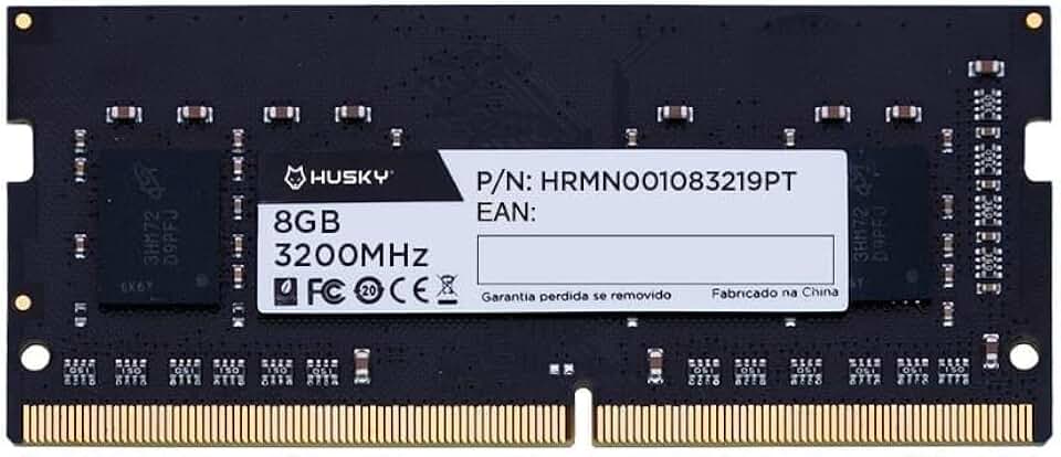 Memória RAM para Notebook Husky, 8GB, 3200MHz, DDR4, CL19 - HRMN001083219PT