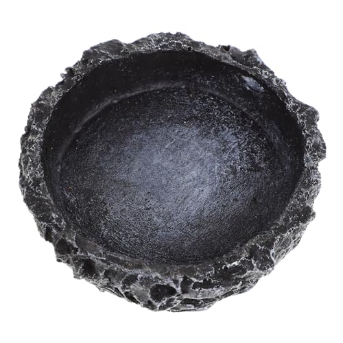 MERRYHAPY Schildkröten-futterstation Aus Kunstharz Verschleißfester Wassernapf Praktischer Reptiliennapf Für Terrarium