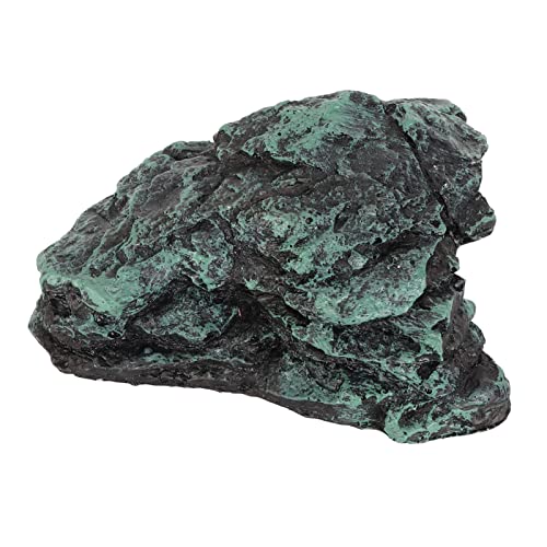 Reptile Rock Hide Cave Simulation Realistic Safe Comfortable Resin Rock Hideout for Terrarium Decoration Suitable for Geckos Spiders Snakes Frogs Turtles and Other Small Reptiles