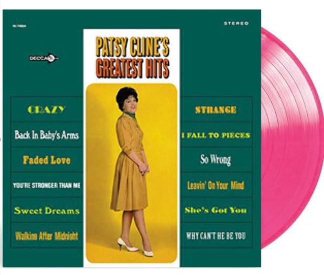 Patsy Cline Vinyl, Greatest Hits Record, Pink LP