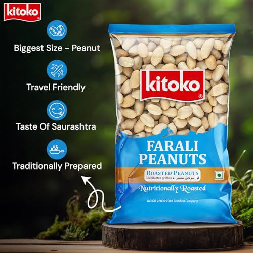 Image of Kitoko Roasted Farali Peanut without Skin 500gm, Khari Sing