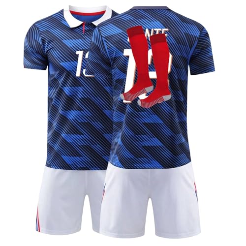 2026 Maillot de Foot Enfant Adulte, Maillot Foot avec Nom et Numéro, Ensemble de Maillots avec Football Tee Shirt Short et Chaussettes Set, Domicile...