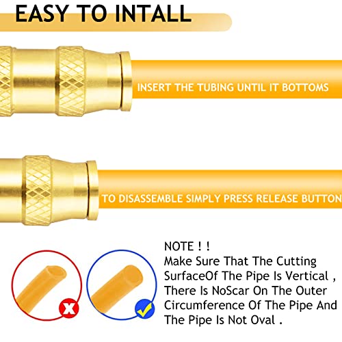 38Pcs Brass Dot Air Line Fittings Assortment Kit, 1/4" 3/8" 1/2" Dot Push To Connect Air Fittings Air Brake Fittings Repair Kit For Trucks Air System Or Industrial #TOP4