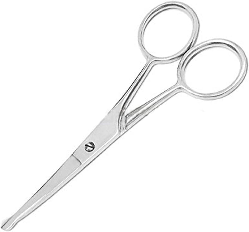 Tesoura para pelos do nariz, orelhas, sobrancelhas, barba e bigode com ponta arredondada OdontoMed2011