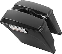 Vista 14 de TCT-MT. - Alforjas alargadas de 5.0 pulgadas con llave de cerrojo para Harley Touring 1993-2013 Road King Electra Street Glide FLHR FLHT FLHTCU