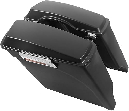 Miniatura 14 de TCT-MT. - Alforjas alargadas de 5.0 pulgadas con llave de cerrojo para Harley Touring 1993-2013 Road King Electra Street Glide FLHR FLHT FLHTCU