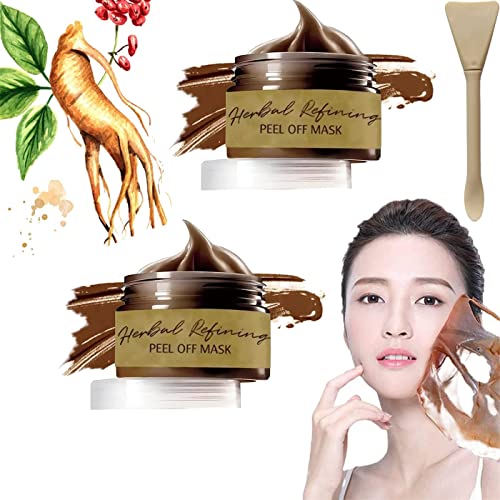 Dqswko Pro-Herbal Refining Peel-Off Facial Mask, Cleansing Blackhead Remover Masks, Tearing Pores Shrink Skin Care120 (2Pcs) #TOP4