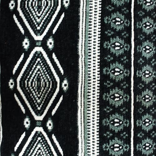 Image of STITCHNEST 'Nomad Weave Collection' Jacquard Table Runner 13x72 Inches| Tassel Finish | Modern Dining Table Decor