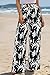 CFLONGE Palazzo Pants for Women Casual 2025 Summer High Waist Floral Wide Leg Pant Trendy Boho Trousers Fashion Beach Outfits(Black,Large)