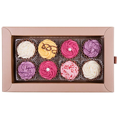 Xmas Cupcakes 8 - acht handgemachte Cupcake-Pralinen - Weihnachten - Schokolade - Geschenk – Bild 4