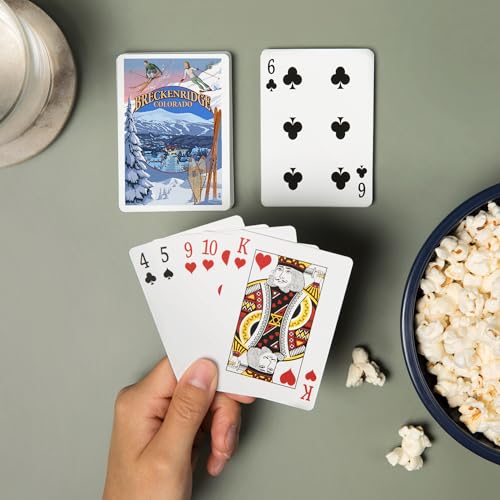 Lantern Press Breckenridge, Colorado, Deck Poker 52 cartas miniatura 2