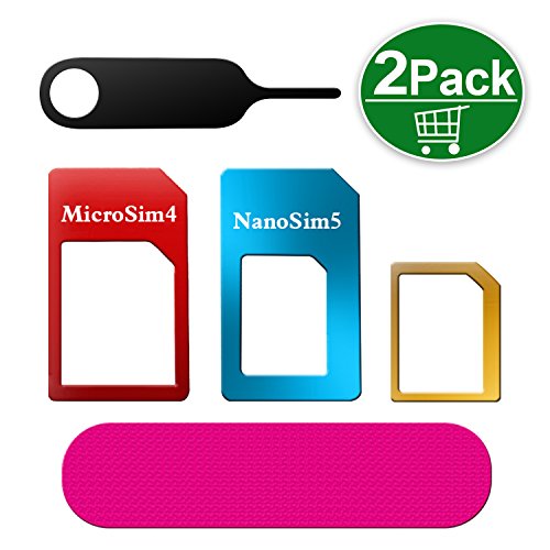 TechRise 5 in 1 Sim Card Adapter Kit with Sander Bar and Tray Open Needle