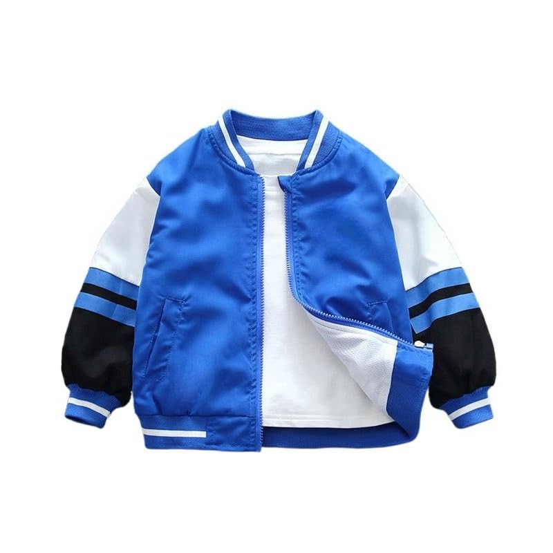 YXP Boys Baseball Jacket Bomber Jacket with Snap Buttons, Lightweight Athletic School Outerwear for Spring and Fall